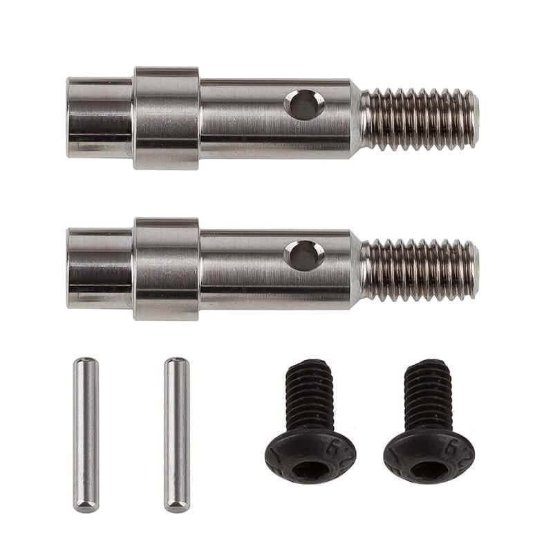 B6 FT TITANIUM HEX ADAPTER FRONT AXLES - ASSOCIATED - AS71181 B6 FT TITANIUM HEX ADAPTER FRONT AXLES - ASSOCIATED - AS71181