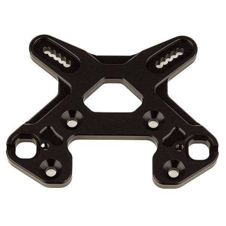 RC8B4 FRONT SHOCK TOWER BLACK ALUMINUM - ASSOCIATED