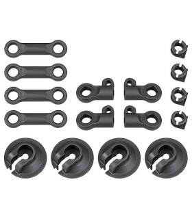 RC8B4 SPRING CUPS AND SHOCK ROD ENDS - ASSOCIATED - 81512