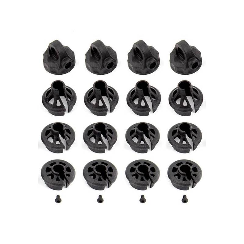 B6.1/B74 SHOCK CAPS AND SPRING CUPS - ASSOCIATED - 91814 B6.1/B74 SHOCK CAPS AND SPRING CUPS - ASSOCIATED - 91814