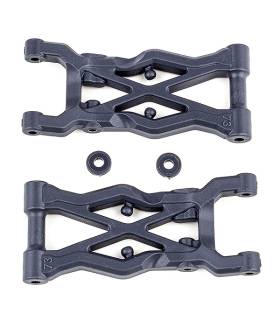 B6.2 REAR SUSPENSION ARMS (73MM) HARD - TEAM ASSOCIATED - AS91854