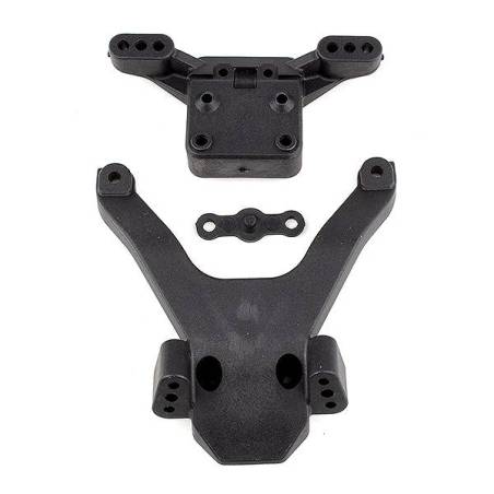 B6.3 FRONT TOP PLATE AND BALLSTUD MOUNT - ASSOCIATED - 91884