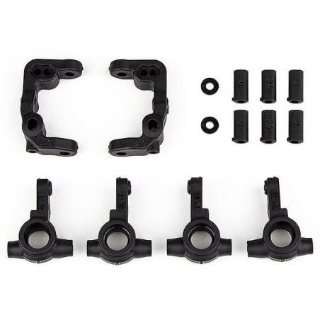RC10B6.4 -1MM, SCRUB CASTER AND STEERING BLOCK - ASSOCIATED - 91901