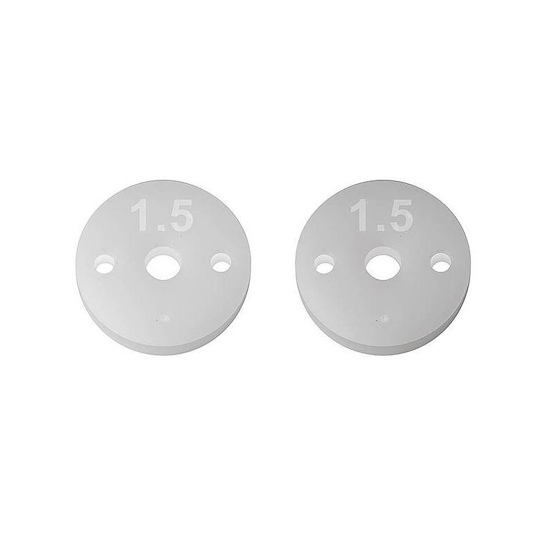 FT 13MM SHOCK PISTONS 2.5MM, 2 x 1.5 - ASSOCIATED - AS91931 FT 13MM SHOCK PISTONS 2.5MM, 2 x 1.5 - ASSOCIATED - AS91931