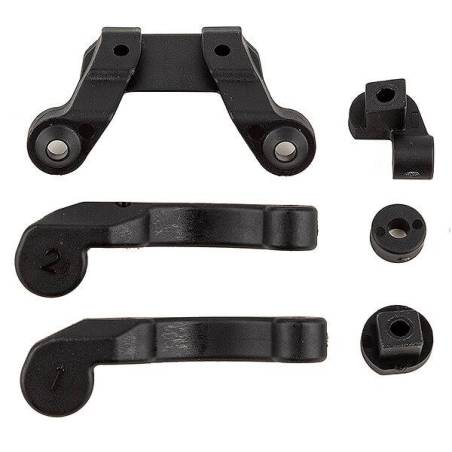 RC10B6.4 FRONT WING MOUNT FAN MOUNTS & BATT