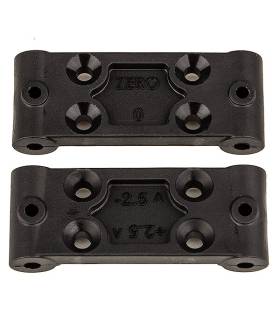 RC10B6.4 FRONT BULKHEAD SET 0 DEG / 2.5 DEG - ASSOCIATED - 91979