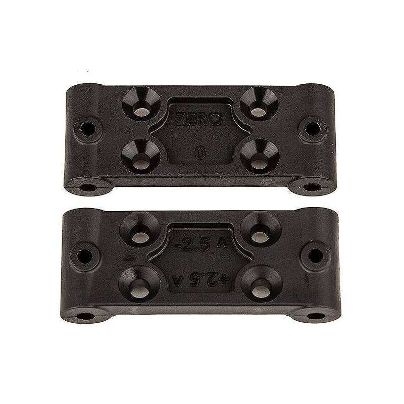 RC10B6.4 FRONT BULKHEAD SET 0 DEG / 2.5 DEG RC10B6.4 FRONT BULKHEAD SET 0 DEG / 2.5 DEG