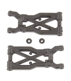 B74 REAR SUSPENSION ARMS, CARBON - TEAM ASSOCIATED - AS92298