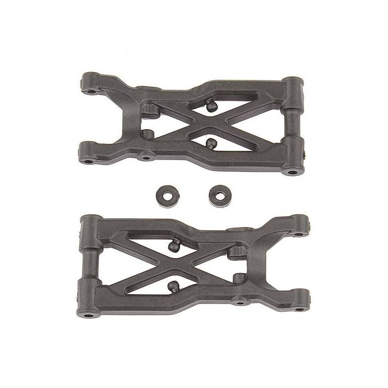 B74 REAR SUSPENSION ARMS, CARBON - TEAM ASSOCIATED - AS92298 B74 REAR SUSPENSION ARMS, CARBON - TEAM ASSOCIATED - AS92298