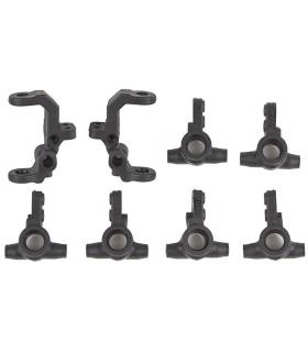 RC10B7 FT CASTER/STEERING BLOCKS CARBON - ASSOCIATED - 92415