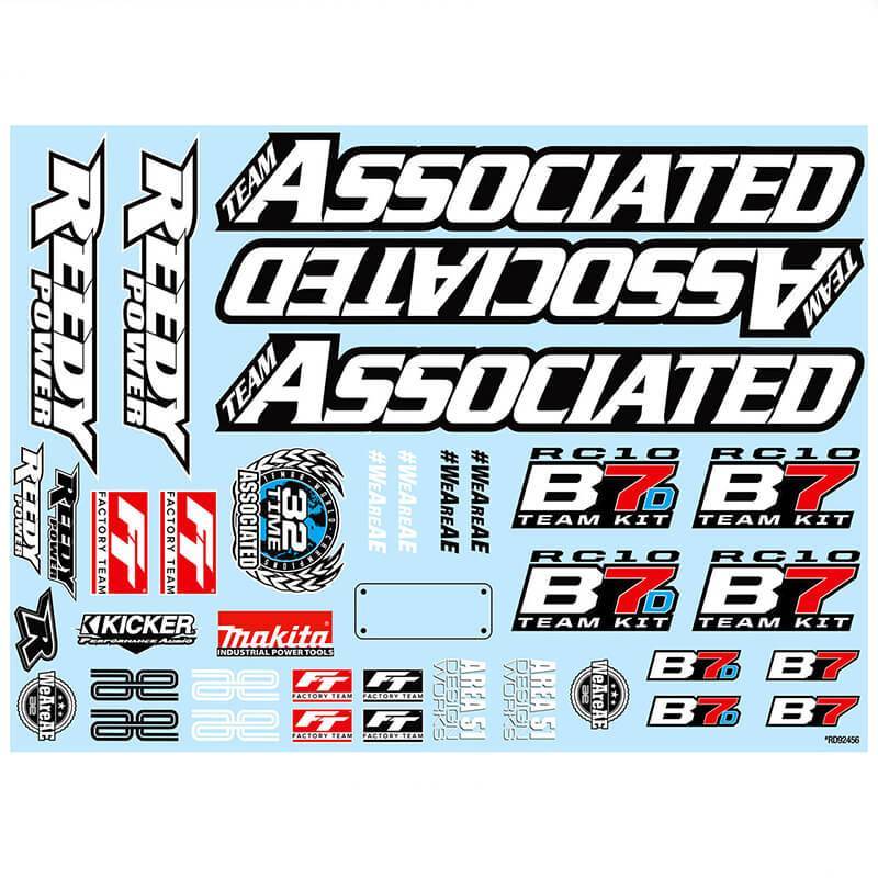 RC10B7 DECAL SHEET RC10B7 DECAL SHEET