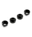 ALUMINIUM SERVO MOUNT COLLARS (4) - BLACK