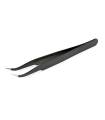 CURVED BLACK TWEEZERS - CENTRO - C0519C