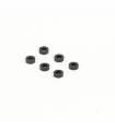 BLACK M3 FLAT WASHER 5.75mm x 2.0mm (6) - CENTRO - C0635-4