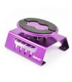 PURPLE ALUM LOCKING ROTATING CAR STAND w/MAGNET - FASTRAX - FAST407P