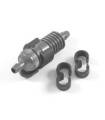 GREY FUEL FILTER w/MOUNT & FUEL TUBE CLIPS - FASTRAX - FAST932G