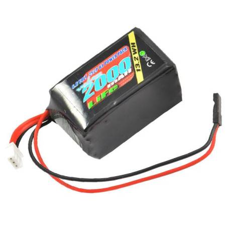 VOLTZ 2000mah 2S 6.6V RX LiFe BATERIA CUADRADA