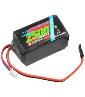 2500mah 2S 7.4V RX LiPo HUMP BATTERY PACK - VOLTZ - VZ0271