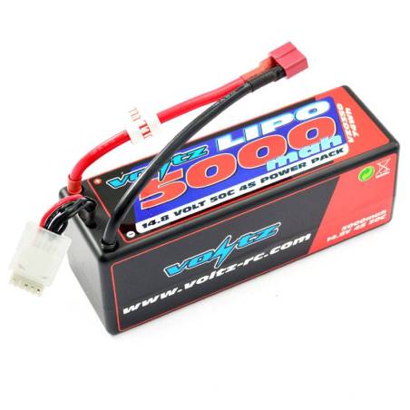 5000mah HARD CASE 14.8V 50C LIPO STICK PACK - VOLTZ - VZ0350