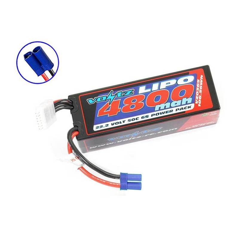 6S 4800mah 22.2V 50C EC5 HARDCASE LIPO - VOLTZ - VZ0365EC5 6S 4800mah 22.2V 50C EC5 HARDCASE LIPO - VOLTZ - VZ0365EC5