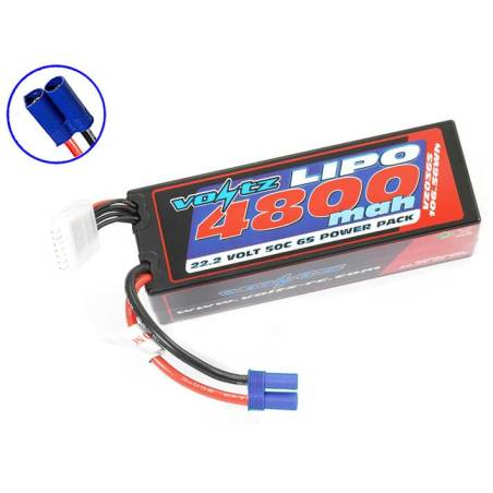 VOLTZ 6S 4800mah LIPO STICK EC5 CAJA DURA 22.2V 50C