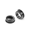 ALU ADJUSTMENT BALL-BEARING HUB +1MM - BLACK (2) - XRAY - 302064-K