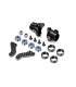 ALU STEERING BLOCKS WITH GRAPHITE EXTENSION PLATES - SET - 302202 - X