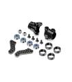 ALU STEERING BLOCKS WITH GRAPHITE EXTENSION PLATES - SET - 302202 - X