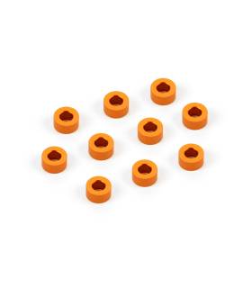 ALU SHIM 3x6x3.0MM - ORANGE (10) - XRAY