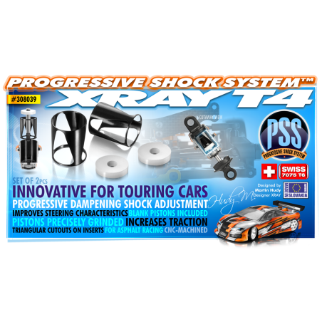 ALU PROGRESSIVE SHOCK SYSTEM - SET (2) - 308039 - XRAY