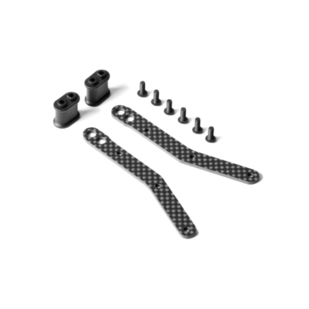 GRAPHITE CHASSIS SIDE GUARD BRACE FOR BENT SIDES CHASSIS (2) - 321271