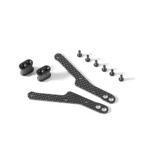 GRAPHITE CHASSIS SIDE GUARD BRACE (2) - XRAY