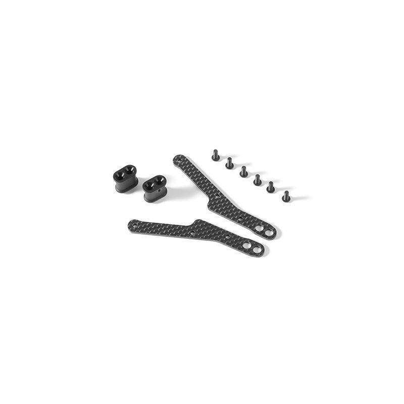 GRAPHITE CHASSIS SIDE GUARD BRACE (2) - XRAY GRAPHITE CHASSIS SIDE GUARD BRACE (2) - XRAY