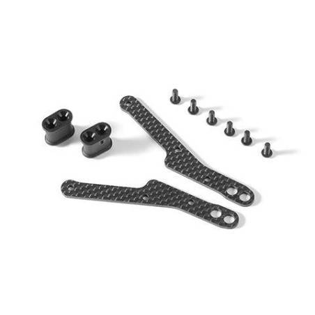 GRAPHITE CHASSIS SIDE GUARD BRACE (2) - XRAY