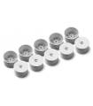 Jantes AR 12mm 2WD-4WD blanches - IFMAR - HARD (10)