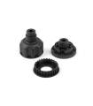 COMPOSITE FRONT DIFF. CASE, COVER & 27T BELT PULLEY - 335010 - XRAY