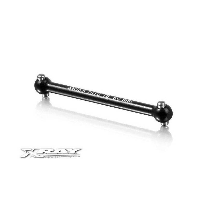ALU REAR DRIVE SHAFT 60MM - ALU 7075 T6 - 335321 - XRAY