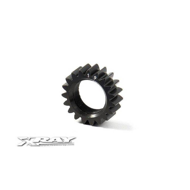 XCA ALU 7075 T6 HARD COATED PINION GEAR - 19T (2ND) - 348519 - XRAY XCA ALU 7075 T6 HARD COATED PINION GEAR - 19T (2ND) - 348519 - XRAY