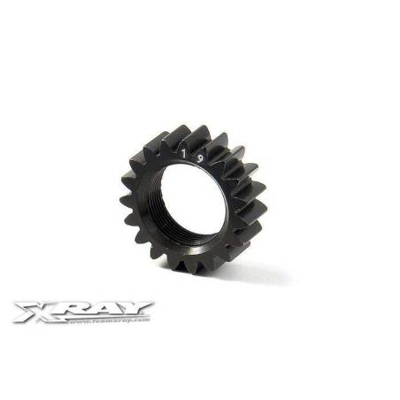 XCA ALU 7075 T6 HARD COATED PINION GEAR - 19T (2ND) - 348519 - XRAY