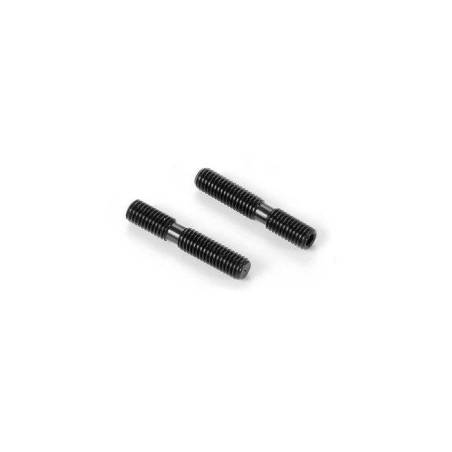 ADJ. TURNBUCKLE M5 L/R 28 MM - HUDY SPRING STEEL (2) - 352623 - XRAY