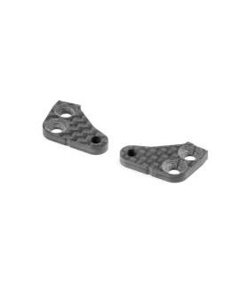 GRAPHITE EXTENSION ALU STEERING BLOCK (1+1) - 2 SLOTS - XRAY