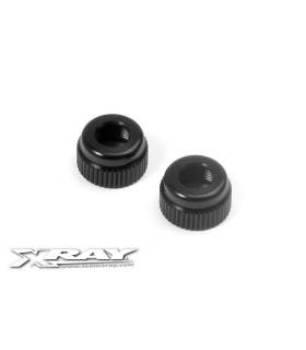 ALU LOWER SHOCK BODY CAP (2) - 368140 - XRAY