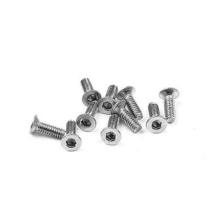 HEX SCREW SFH M2x6 - STAINLESS  (10) - XRAY
