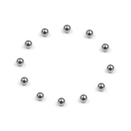CARBIDE BALL 2.4MM FOR BALL DIFFERENTIAL  (12) - XRAY