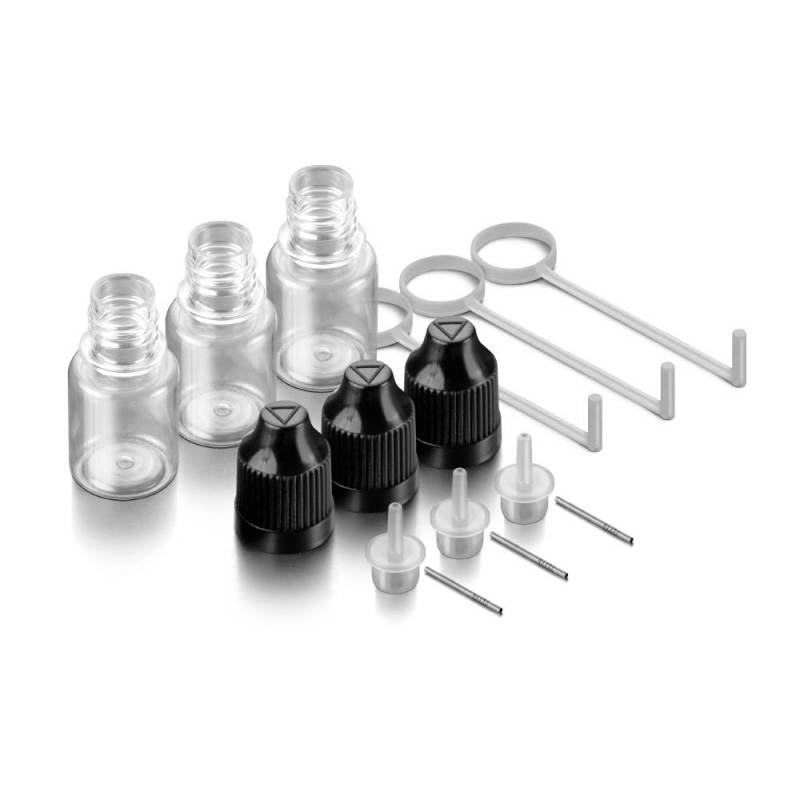 HUDY OIL BOTTLE, NOSE, STEEL NEEDLE & SAFETY LOCK - 5ML (3) - HUDY HUDY OIL BOTTLE, NOSE, STEEL NEEDLE & SAFETY LOCK - 5ML (3) - HUDY