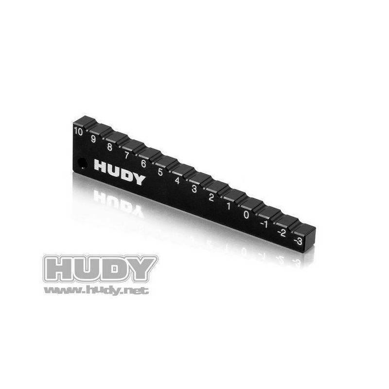 CHASSIS DROOP GAUGE -3 TO 10 MM FOR 1/10 CARS (10 MM) - 107712 - HUDY CHASSIS DROOP GAUGE -3 TO 10 MM FOR 1/10 CARS (10 MM) - 107712 - HUDY