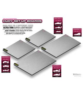 FLAT SET-UP BOARD FOR 1/8 OFF-ROAD & GT - TITAN - HUDY - 108704