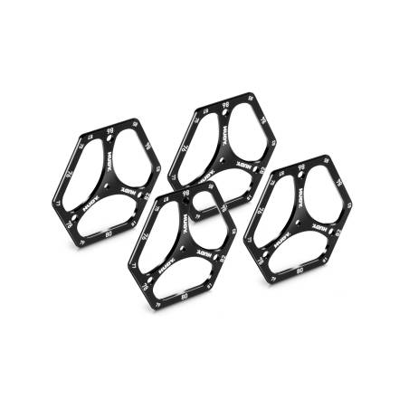 ALU SET-UP WHEEL FOR 1/10 OFF-ROAD (4) - HUDY