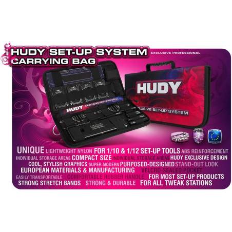 SET OF SET-UP TOOLS + CARRYING BAG - FOR 1/10 TOURING CARS - HUDY