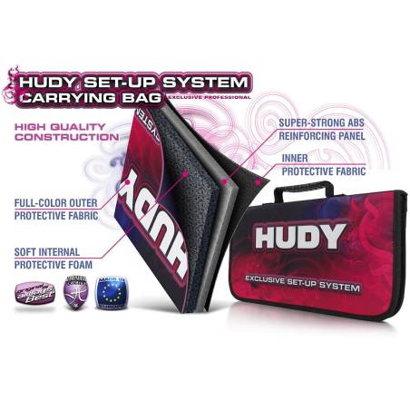 SET OF SET-UP TOOLS + CARRYING BAG - FOR 1/10 TOURING CARS - HUDY